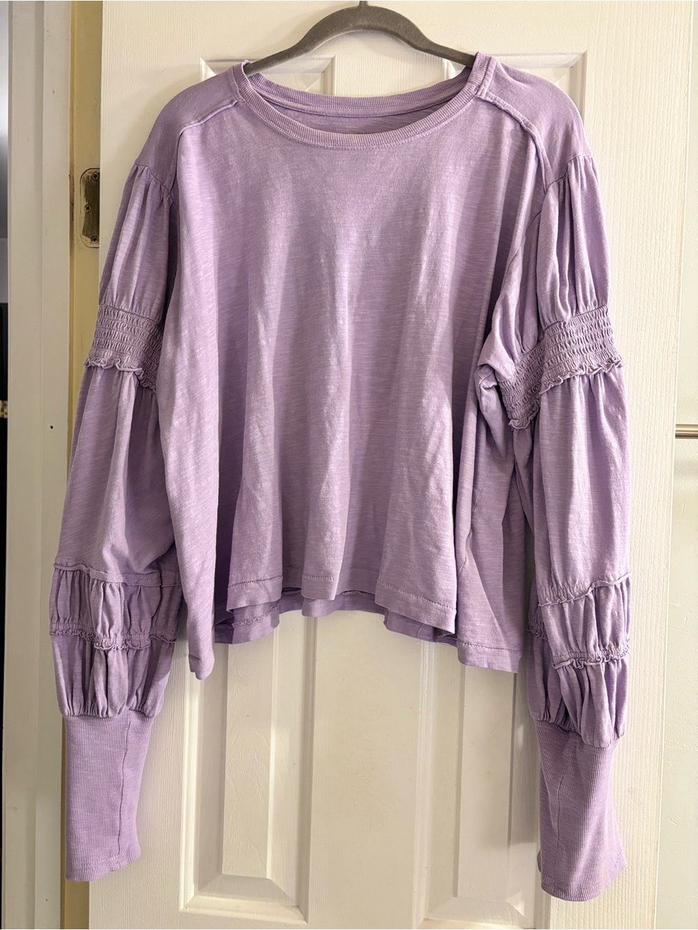 Pilcro Lavender Long Sleeve Top | XL | Anthropologie